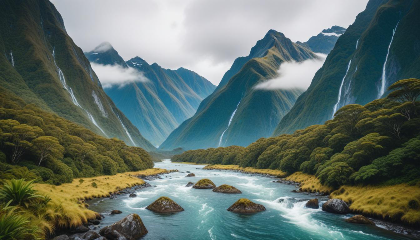 Gösterişli Fiyortlar ve Şelaleler: Fiordland Milli Parkı, Yeni Zelanda