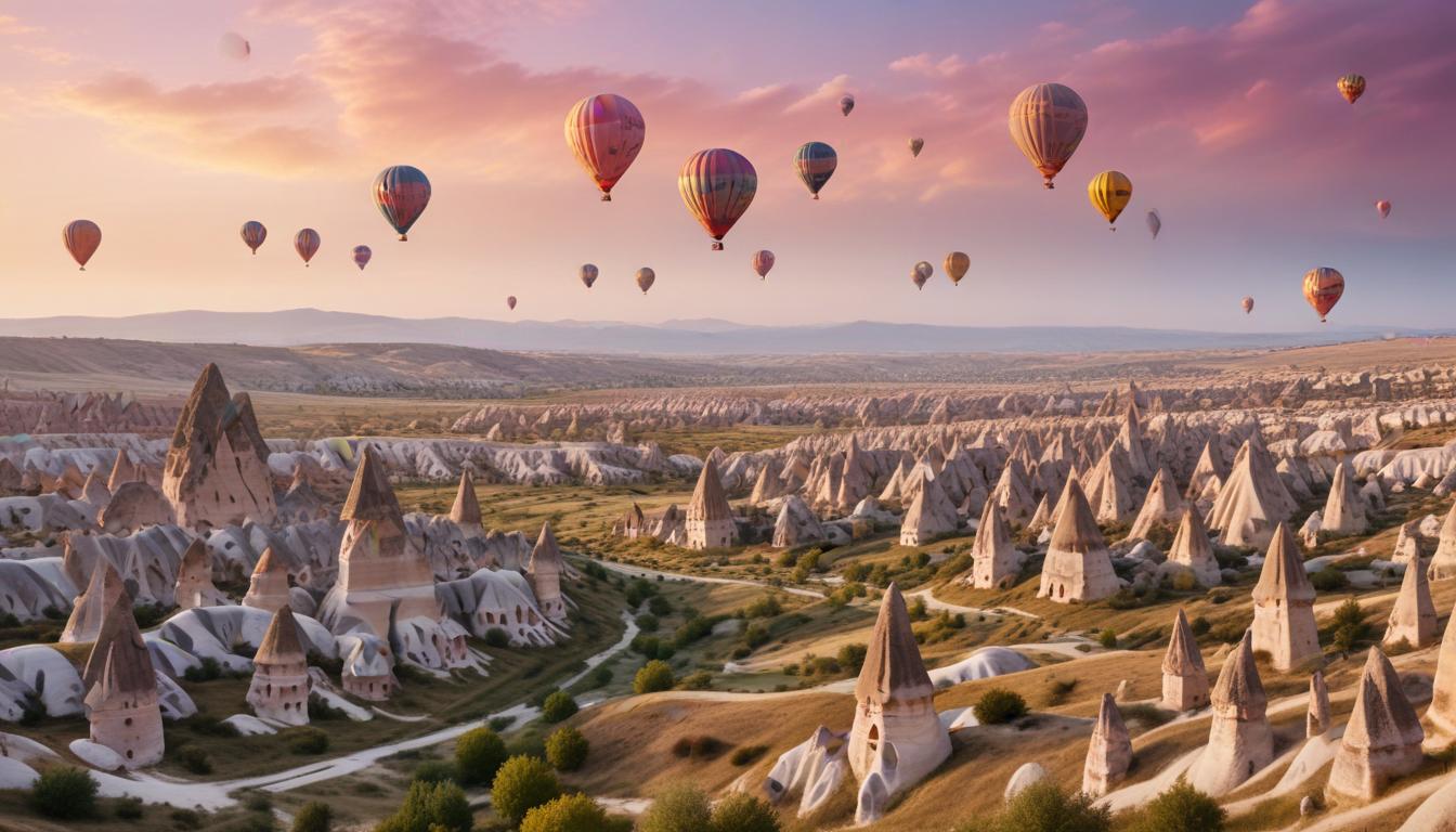 Gökyüzünde Renklerin Dansı: Göreme Vadisi'nde Gün Doğumu