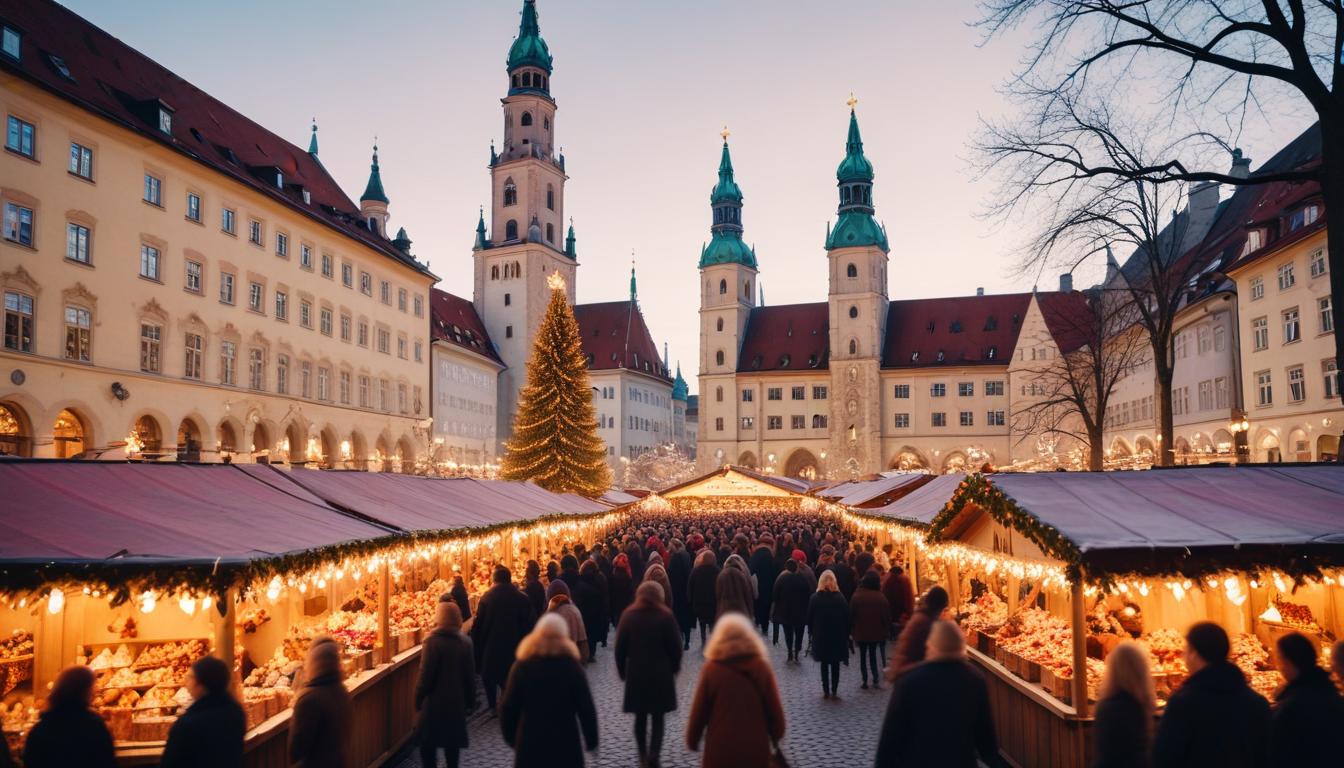 Münih'te Büyülü Noel Pazarları: Christkindlmarkt